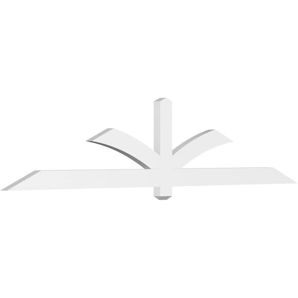 Ekena Millwork Redmond Architectural Grade PVC Gable Bracket, 96"W x 20"H x 2"D x 4"F, 5/12 Pitch GBP096X20X0204RED00 - main